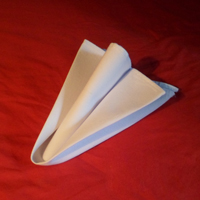 Arrowhead napkin fold