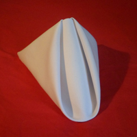 Pyramid napkin fold