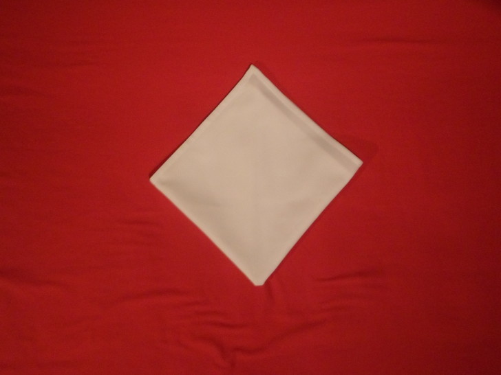 Napkin Origami The Cone Fold Step Six flip the napkin over 