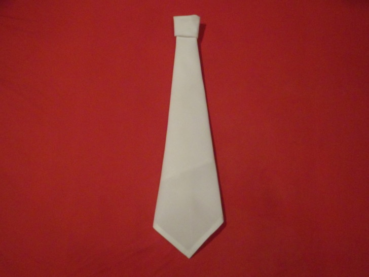 Napkin Folding Techniques Tie Fold Step  