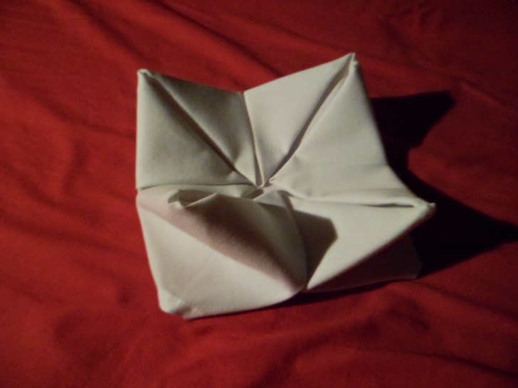 Napkin Folding Rose Fold