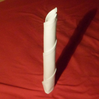 the candle napkin fold