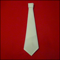 funny napkin origami the tie fold finished